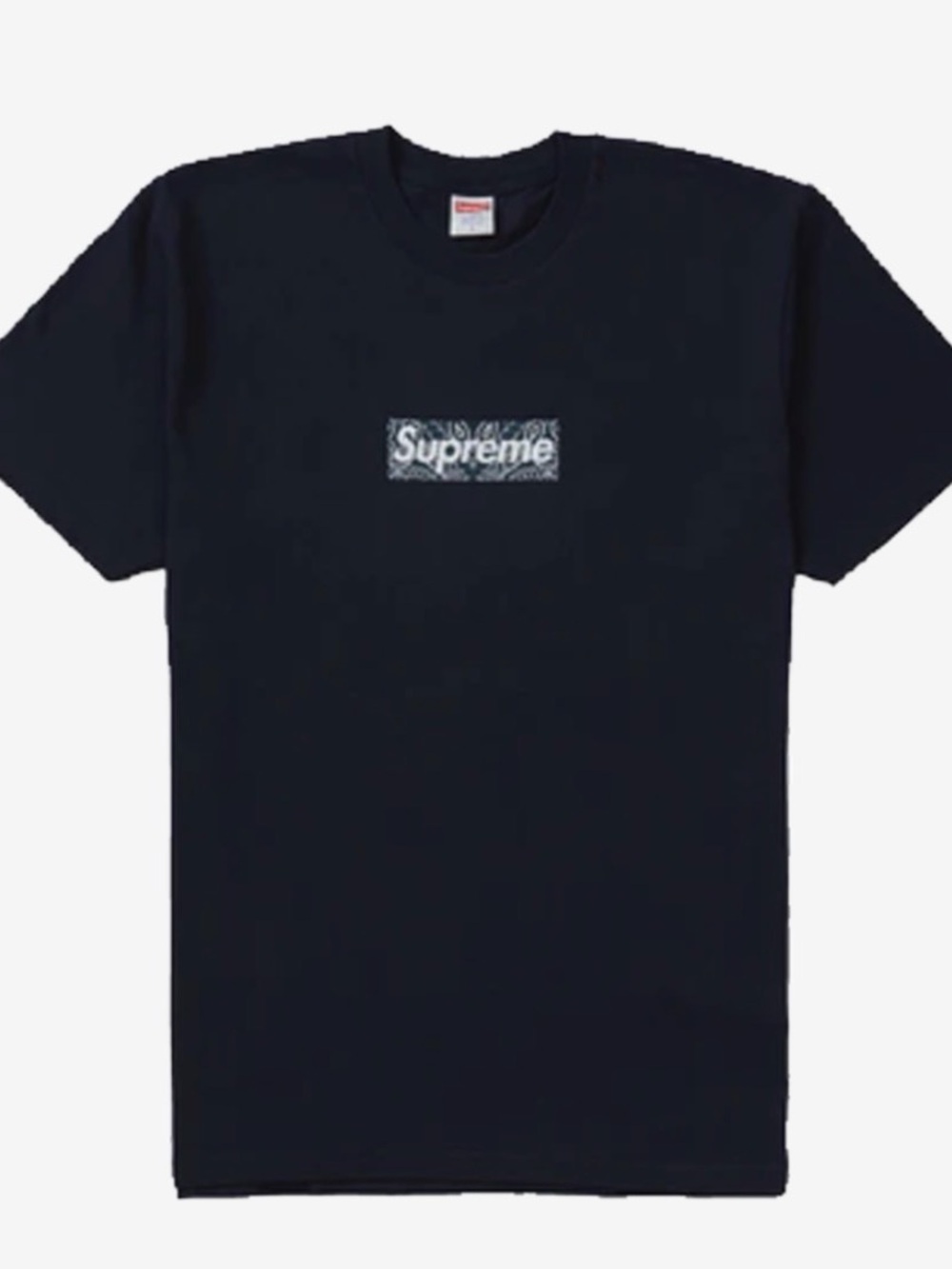 Supreme Men's M SUPREME FW19 BANDANA BOX LOGO TEE NAVY